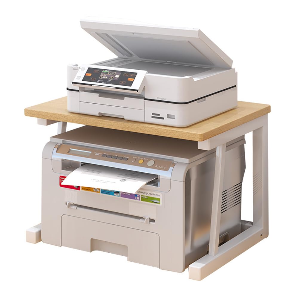 Commercial Book Printing Machines - 2-Tier Wooden Desktop Printer Stand Heavy