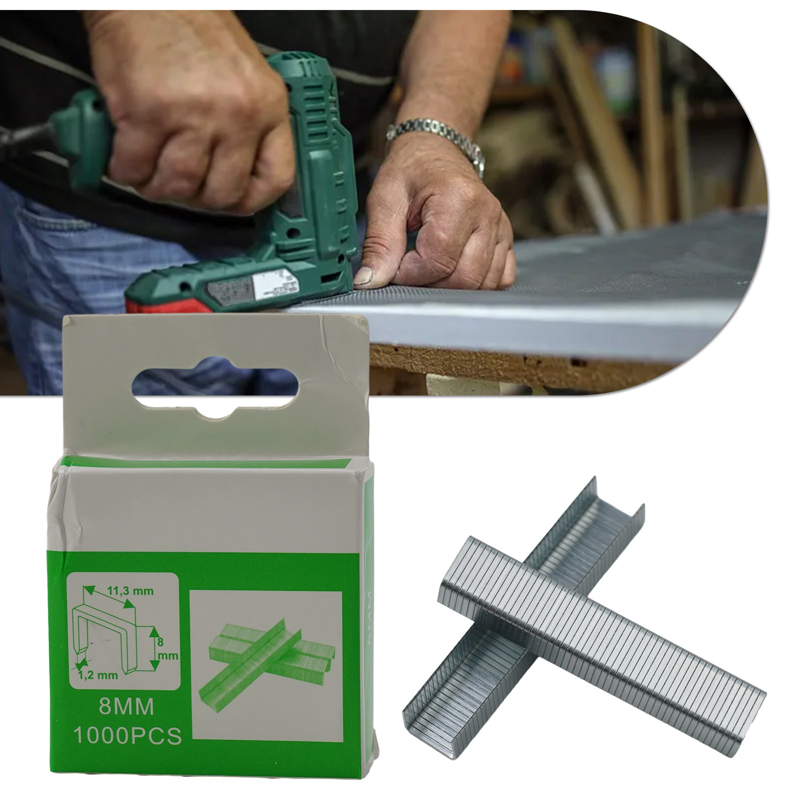 1000Pcs U/Door/T Shaped Nail S - Stapler Heavy Duty ulasan dan harga