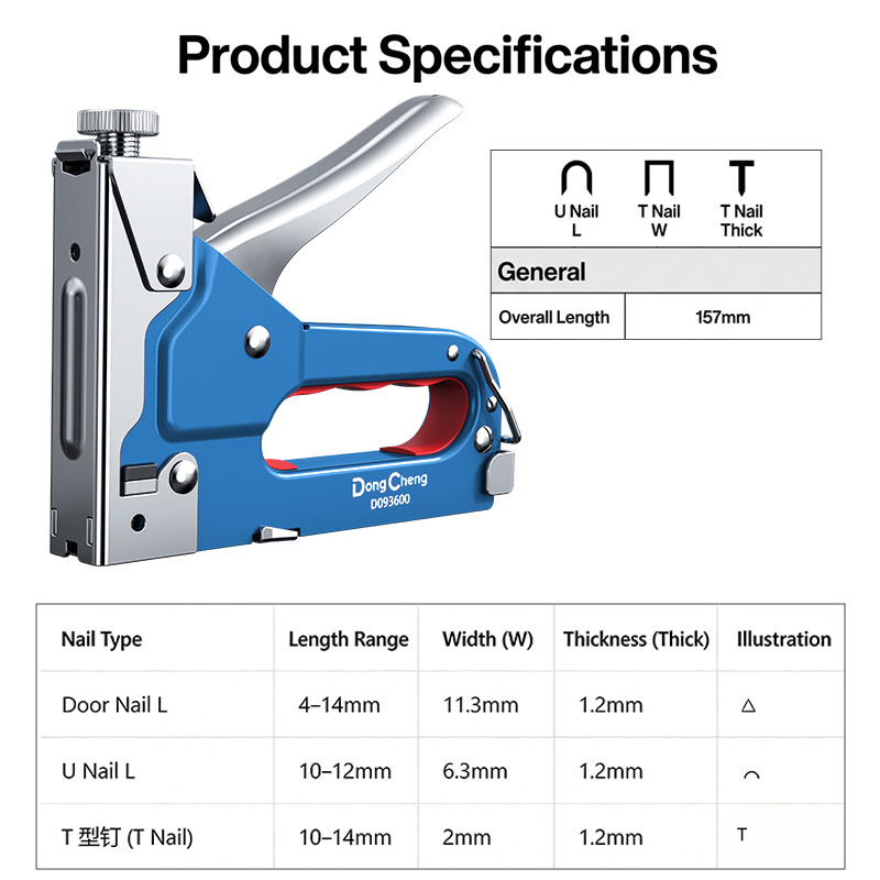 3-in-1 Nail Gun Carbon Steel F - Stapler Heavy Duty ulasan dan harga
